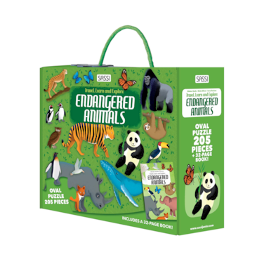 Sassi Endangered Animals   Illustrated Educational Book for Kids Ages 4+   Wildlife Conservation, Fun Facts &amp; Learning Activities