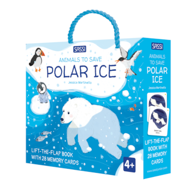 Sassi Memo Animals to Save Polar Ice   Memory Matching Card Game for Kids Ages 3+ with 36 Polar Animal Cards   Educational &amp; Eco‑Friendly Theme