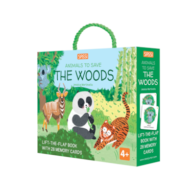 Sassi Memo Animals to Save the Woods   Memory Matching Card Game for Kids Ages 3+ with 36 Animal Cards   Educational Fun &amp; Forest Rescue Theme
