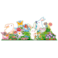 Sassi Q‑Box World of Flowers   Kids Activity Box with 10‑Page Book, 40‑Piece Puzzle &amp; 10 Flower Figures   Educational Nature &amp; Recognition Set for Ages 4+