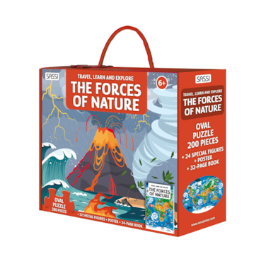 Sassi Travel, Learn and Explore The Forces of Nature   48‑Page Interactive Activity Book for Kids Ages 4+   Stickers, Puzzles &amp; Educational Fun