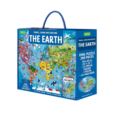 Sassi Travel, Learn and Explore The Earth   48‑Page Interactive Geography &amp; World Activity Book for Kids Ages 4+   Stickers, Puzzles &amp; Educational Fun