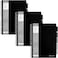 Pukka Pad, A4 Executive Project Notebook 3-Pack - 29.7 x 21cm - Wirebound Notebook with 8mm Feint Ruled Lines on 80GSM Paper - Includes 5 Repositionable Dividers with Storage Pockets - 250 Pages