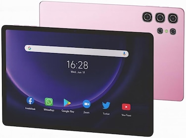 Modio M92 Tablet &ndash; 11 Inch HD INCELL Display, Android 13, 16+1TB, 10000mAh Battery, Dual SIM 5G, 13MP Camera, with Keyboard, Mouse, Pen &amp; Case (Pink)