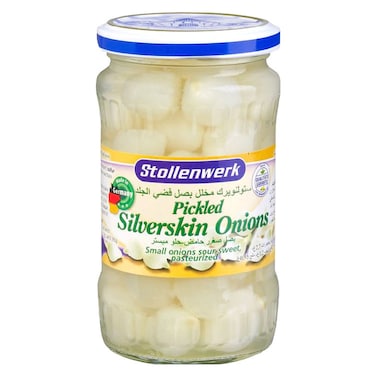 Stollenwerk Silverskin Onions, 370ml