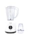 Prestige 2 in 1 Stand Blender 1.5 Ltr 400W   Blender with Grinder Mills   Stainless Steel Blades and Two Pulse Control for Fine and Grinding of Coffee Herbs - WHITE PR81530
