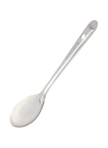 Royalford 27 CM Stainless Steel Basting Oval Spoon- RF11494  Ideal for Cooking and Serving Food  Premium-Quality Oval Spoon, Food-Grade, Elegant and Lightweight Design  Silver