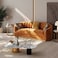 Karnak Circuit Modular 3 Seater Velvet Sofa - Brown