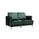 Karnak Marion 2 Seater Velvet Sofa - Green