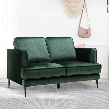 Karnak Marion 2 Seater Velvet Sofa - Green