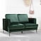 Karnak Marion 2 Seater Velvet Sofa - Green