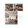 Karnak Melon 3 Seater Sectional Leather Sofa - Brown