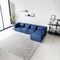 Karnak Gian 4 Seater L Shaped Velvet Sofa  - Blue