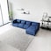 Karnak Gian 4 Seater L Shaped Velvet Sofa  - Blue