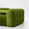 Karnak Alba 3 Seater Sectional Puff sofa - White/Green