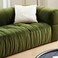 Karnak Alba 3 Seater Sectional Puff sofa - White/Green