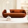 Karnak Bliza 3 Seater Velvet Sofa - Brown