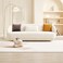 Karnak Bliza 3 Seater Velvet Sofa - Off-White