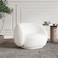 Karnak Luxurious Lounge 1 Seater Fabric Sofa - White