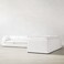 Karnak Baker Luxury 6 Seater L-Shape Couch Velvet Sofa - White