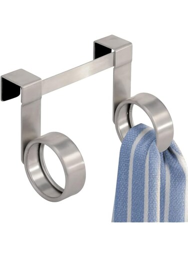 SOLDOUT Towel Rack Over Door Hanging Holder Bathroom Kitchen Cabinet Rag Shelf Stainless Steel Hanger