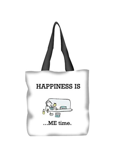 Portico Tote Bag With Handle, White, 9342381