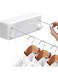 SIMPDIY Retractable Clothesline Stainless Steel Clothes Dryer with Adjustable Steel Rope String,Used for Heavy-Duty Wall Hanging Clothesline Indoor and Outdoor in Hotels,Home (White Double Rope)