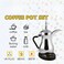 800W Electric Coffee Pot Set 600ml Stainless Steel Kettle for Coffee, Tea, Milk &amp; Boiling Water