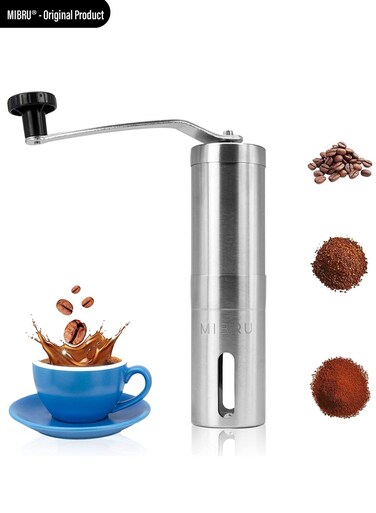 Manual Coffee Bean Grinder 30g Silver/Black