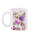 Floral Printed Ceramic Coffee Mug White/Pink/Green
