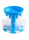 6 Shot Glass Dispenser and Holder Shot Dispenser Drink Dispenser Multiple 6 Shot Dispenser For Drinking Tool Color Blue