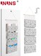 Over Door Hanging Storage Bags Wall Mount Closet Organizer, 4 Big Pockets Linen Cotton Fabric Multi Functional Living Room Bedroom Bathroom File Magazine Waterproof White
