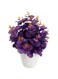 YATAI Artificial Eucalyptus Flowers Potted Artificial Plants in Plastic Pot for Home Indoor Dinning Table Centerpiece Decoration - Silk Flowers &ndash; Plastic Plant Office Desk Accessory (Dark Purple)