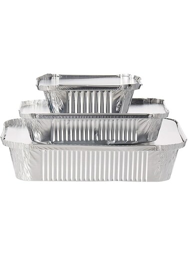Earth Green Choice EGC Disposable Food Container Combo Pack: 10 X 1850 CC + 10 X 890 CC + 10 X 420 CC (Total 30 Pcs) - Great for Lunch, Food Storage, Breakfast   Includes Lids
