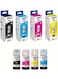 Pack of 4 103 Ink Bottle Set Black, Cyan, Yellow &amp; Magenta Colourful