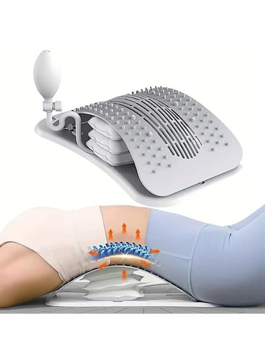 Spine Massager Back Stretcher Orthopedic Lumbar Pain Relief Posture Support Body