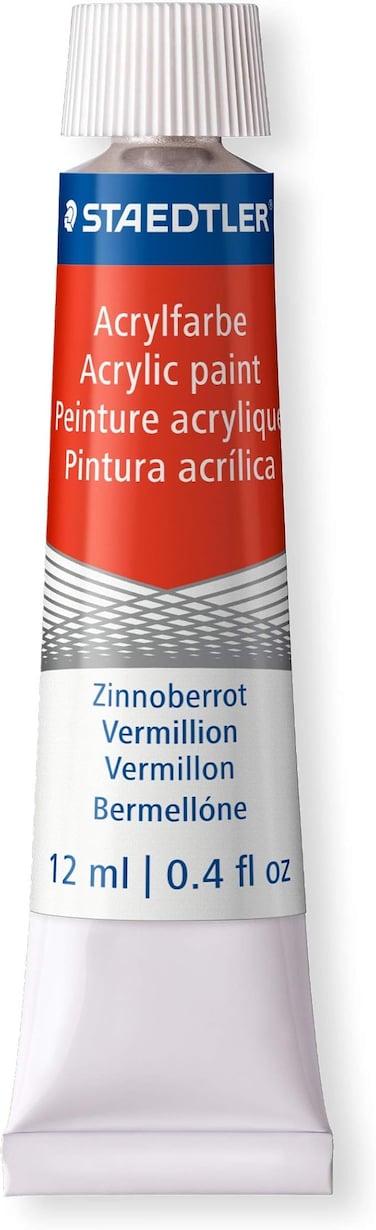 STAEDTLER 8500 C12 Karat Acrylic Paint Tube - Multi-Colour (Pack of 12)