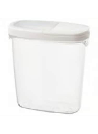 food jar with lid transparent white 1.3 l