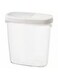 food jar with lid transparent white 1.3 l