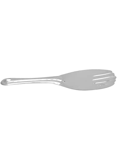 RAJ STEEL RICE SERVING SPOON, 25.5 CM , SILVER, RSPD04, Rice Server , Dessert Server , Cake Server , Panja Spoon