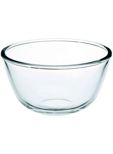 RoyalFord Glass Mixing Bowl RF11233, 2.7L Transparent and Serving Suitable for Snacks, Salads, Noodles, Multicolor