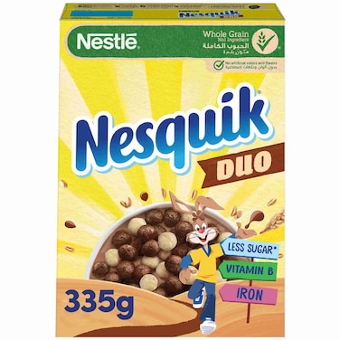 Nestle Nesquik Duo Breakfast Cereal, 335g