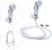 REEF Shattaf Set White, Complete Bidet Spray Kit for Bathroom Use, Model RF-WSS-02