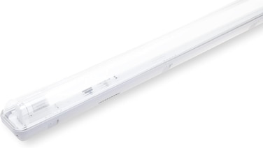 LED Waterproof Light Fixture, T8 Single Tube, 36W, IP65 Rating, White (Fitting Only)