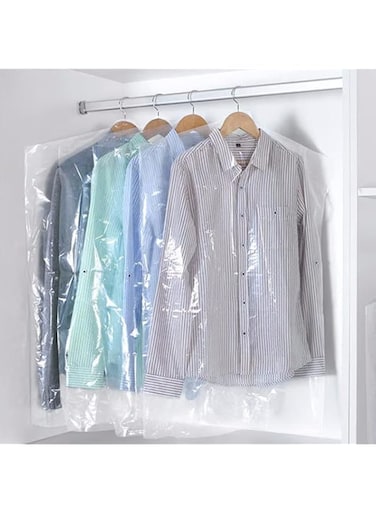 SIYINGSAERY Pack of 30 Transparent Suit Bags, Garment Bags, Waterproof Garment Cover, Garment Protector, Suit Bag Cover for Clothes, Suits (60 x 90)