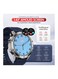 DOM5 Smartwatch 1.43-inch AMOLED, Bluetooth Calling, Multi Language, Health And Sports Tracking, Wireless Charging, 7 Days Battery, IP68, iOS/Android Compatible, Silver Frame with Blue Strap