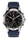 DOM5 Smartwatch 1.43-inch AMOLED, Bluetooth Calling, Multi Language, Health And Sports Tracking, Wireless Charging, 7 Days Battery, IP68, iOS/Android Compatible, Silver Frame with Blue Strap