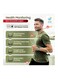 Swiss Military DOM5 Smartwatch 1.43" AMOLED, Bluetooth Calling, Multi Language, Health &amp; Sports Tracking, Wireless Charging, 7 Days Battery, IP68, iOS/Android Compatible,Silver Frame with Green Strap