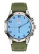Swiss Military DOM5 Smartwatch 1.43" AMOLED, Bluetooth Calling, Multi Language, Health &amp; Sports Tracking, Wireless Charging, 7 Days Battery, IP68, iOS/Android Compatible,Silver Frame with Green Strap