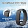 Google Fitbit Air Woven Nylon Loop Replacement Band, Stretchy Breathable Sport Strap, Adjustable Elastic Replacement Wristband with Metal Buckle for Men Women